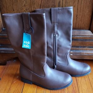 Girls Faux Leather Tall Boots